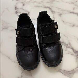 Kids Black Velcro Shoes